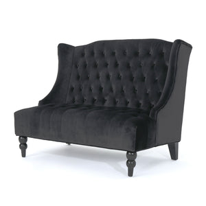 Nurturing - Upholstered Loveseat With Wing Back And Diamond Tufting