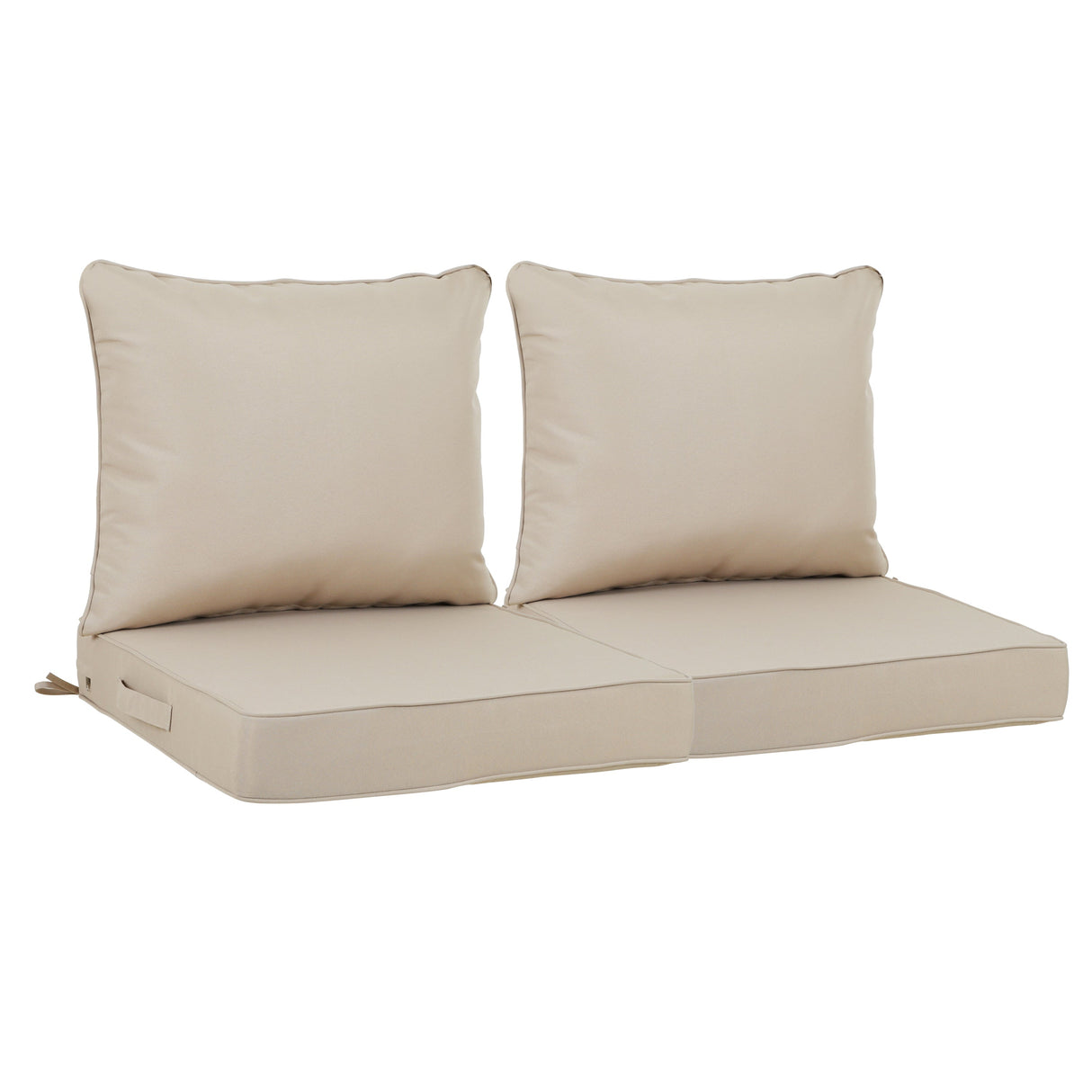 24x24 Inch Outdoor Deep Seat Cushion Set - Beige