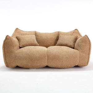 Comfortable Dual Beanbag Chair With High Resilience Foam Core For 2 People