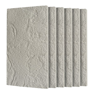 3D Faux Stone Wall Panels - 6 PCS PU Wainscoting