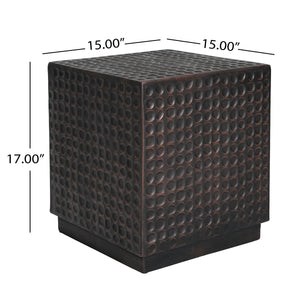 Outdoor Side Table - Patio End Table Cube