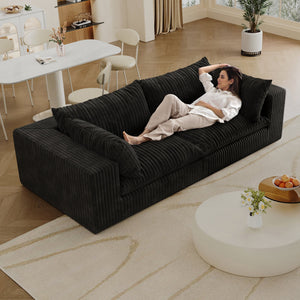 Y137 Modular Black Sofa