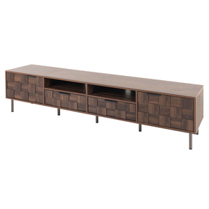 TV Stand With 2 Drawers, Media Console Table, Storage Cabinet With Cable Management