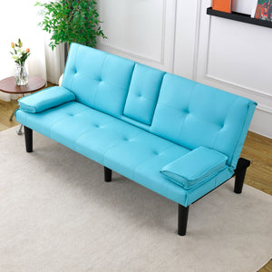 Sofa Bed With Foldable Design And Cup Holder