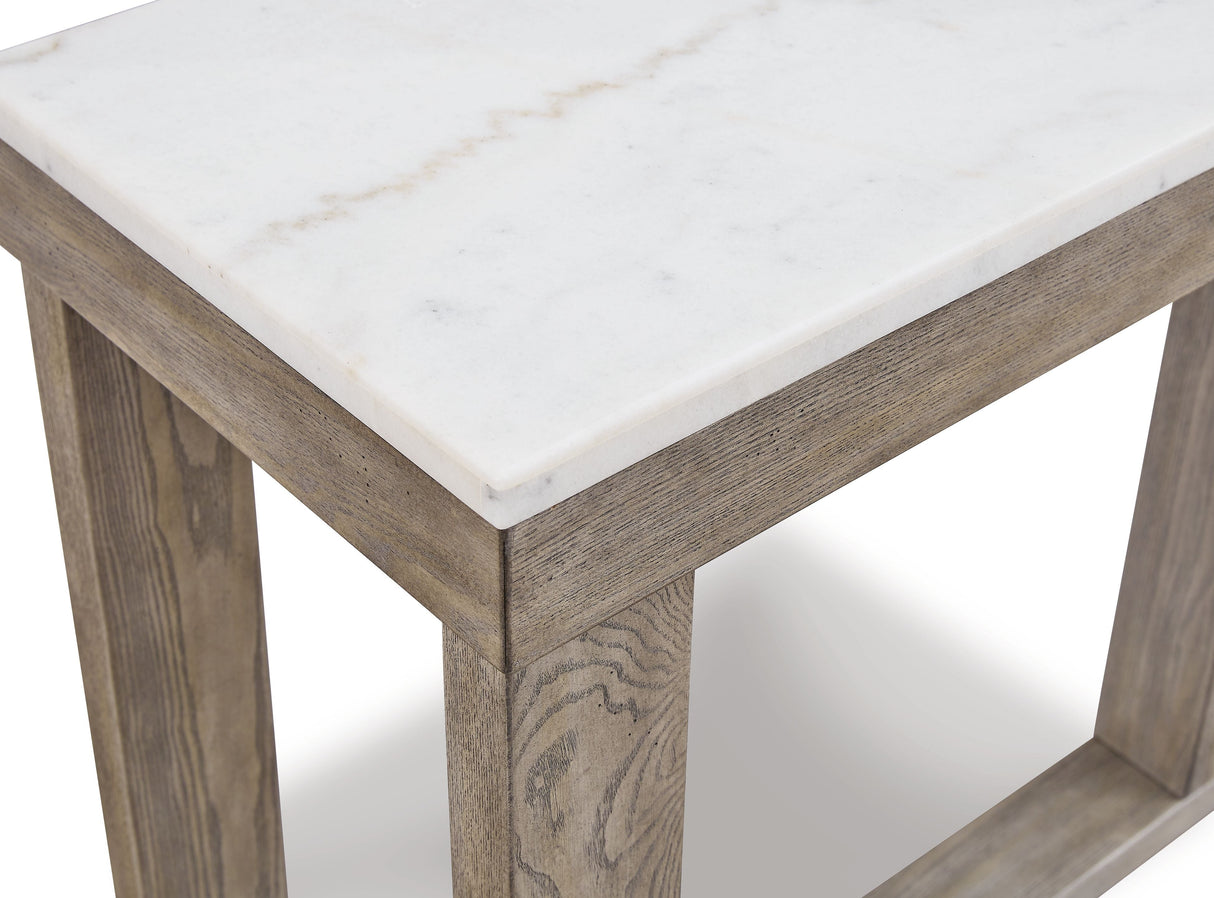 Loyaska - Sofa Table - Brown / Ivory