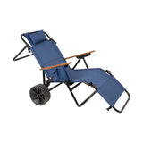 Convertible 2-in-1 Beach Cart and Reclining Chair