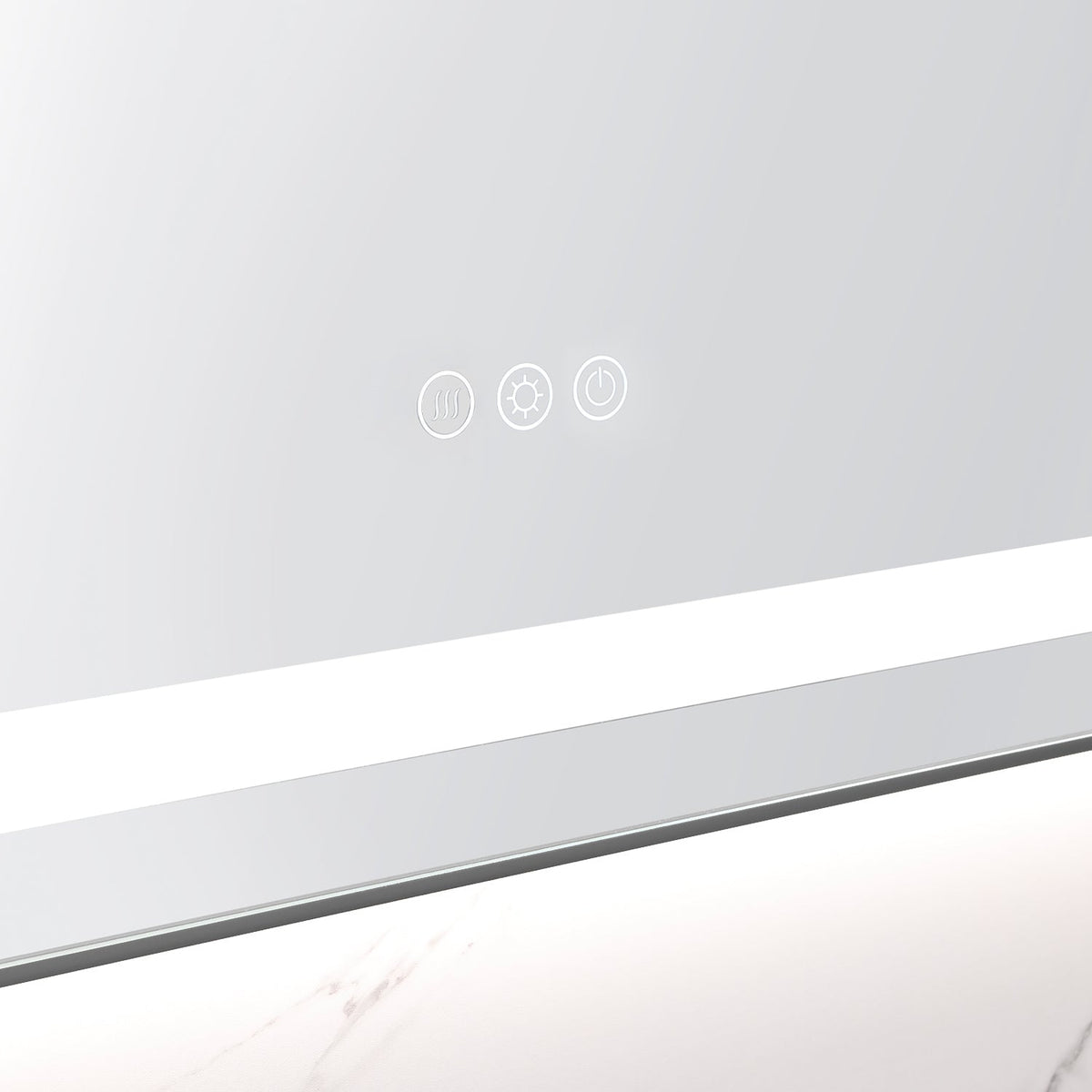 36" x 24" LED Bathroom Mirror with Front and Backlight - Adjustable, Anti-Fog