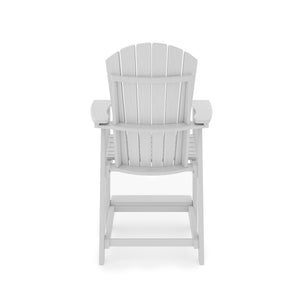 Adirondack Style Counter Chair Stylish HDPE Poly Lumber For Dining, Patio, And Garden Comfort