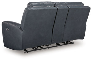 Bexhurst - Power Reclining Loveseat With Console / Adjustable Headrest
