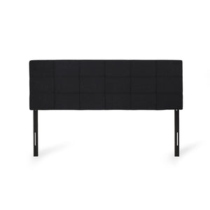 Marakesh Contemporary Fabric Upholstered King / California King Headboard - Black
