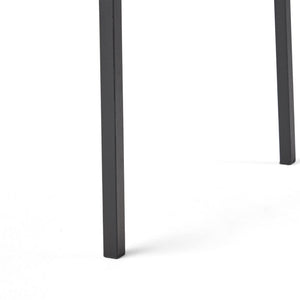 Vermilion - Outdoor Dining Chair With Vertical Slat And Wooden Arm