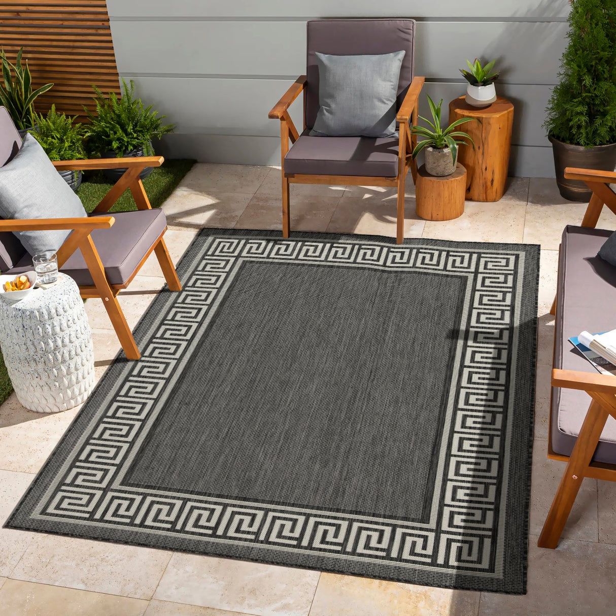 Sunshine GC_HAR2002 Anthracite Area Rug