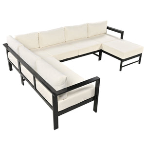 U-Style U-Shaped Outdoor Sectional Sofa Set