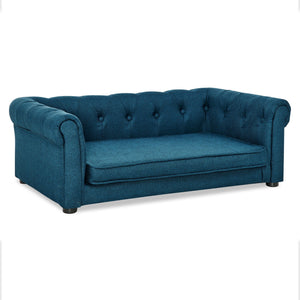Modern Elegant Rectangle Pet Bed, Durable Elevated Dog Sofa