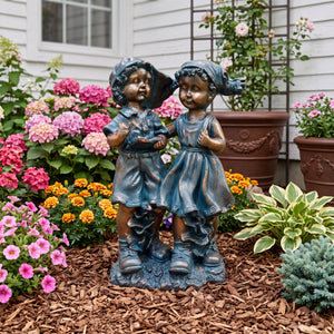 Magnesium Oxide Statues Of A Boy And A Girl