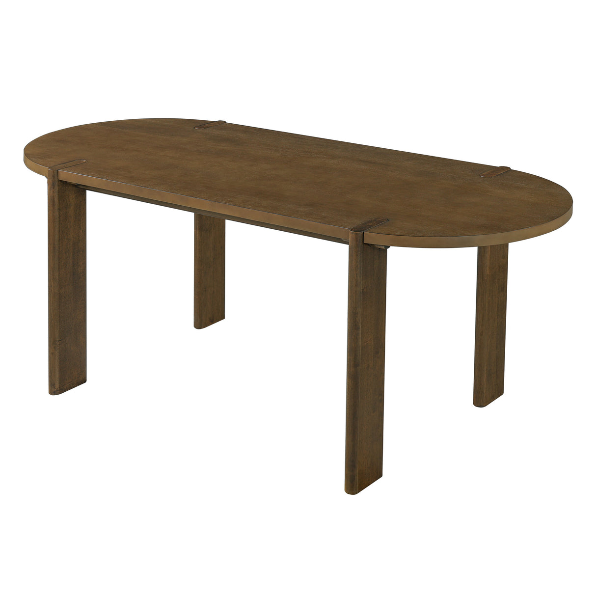 Modern Wooden Dining Table for 4 to 6 People, 71" Large