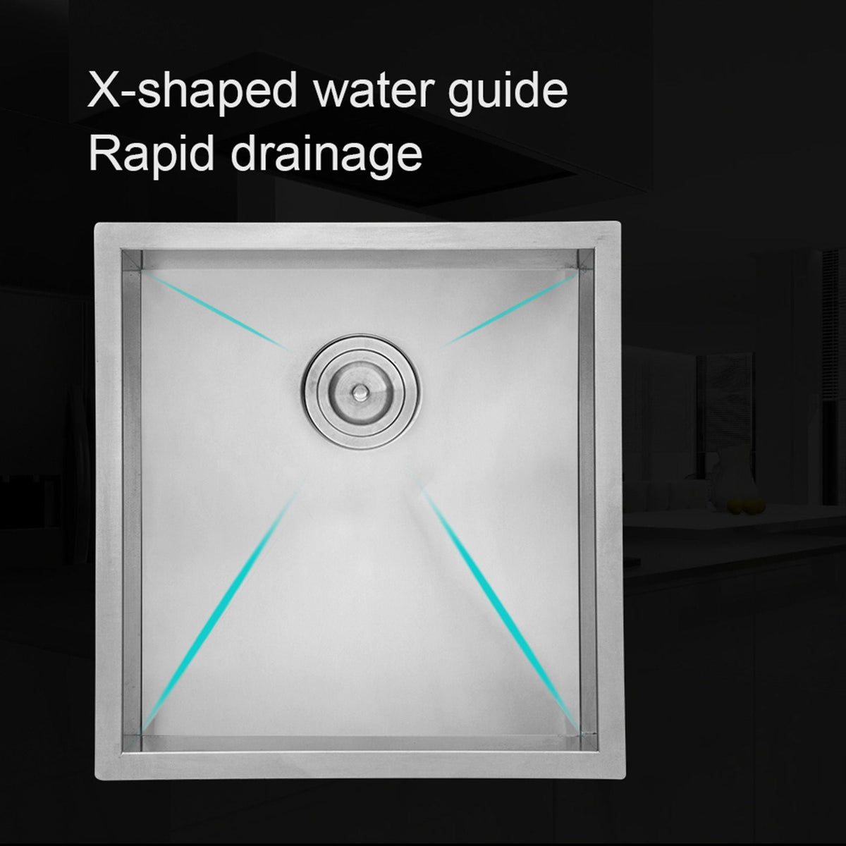 Modern Style Undermount Sink With Stainless Steel, Deep Single Bowl
