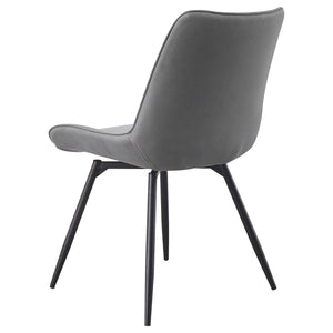 Tufted Swivel Dining Chairs (Set of 2) - Gray
