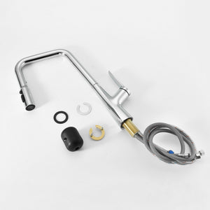Professional Kitchen Faucet With 3 Function 360 Sprayer And 1 Touch Switching