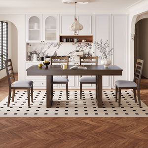 Upholstered Armless Chairs With High Ladder Back