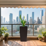 30 in Tall Large Flower Pot Planter with Self-Watering Drainage Holes