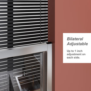 Pivot Shower Door With Handle, 1 / 4" Thick - Chrome