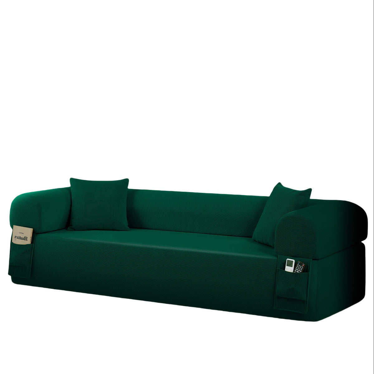 Spring Sofa with High-Quality Fabric in Green – Tuesday Morning