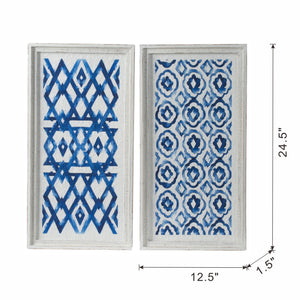 The Mariner’s Motif™ – Set of Coordinated Indigo Panels