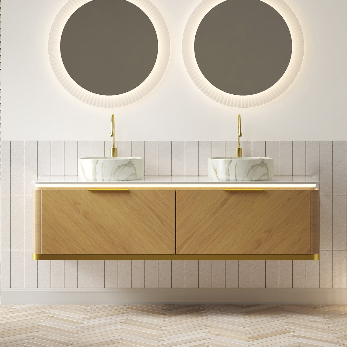 DIPA 60" Bathroom Vanity & Sinks