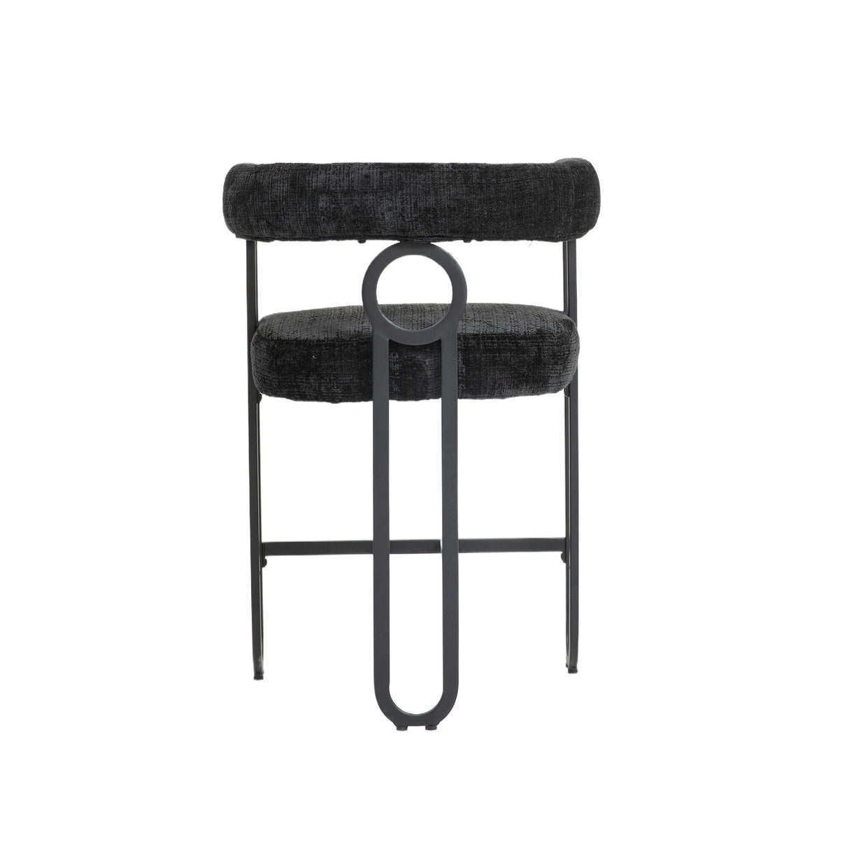 Household bar stools set of 2, modern upholstered with back