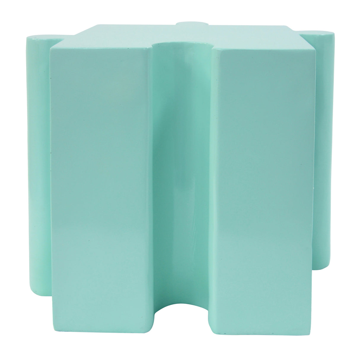 3-Piece Artistic Puzzle Table Set, Modular MGO Side Tables with Interlocking Design