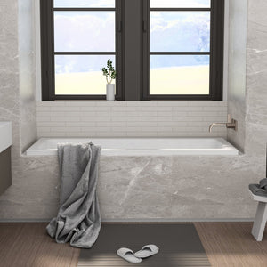 66-Inch Acrylic Built-In Soaking Tub - Glossy