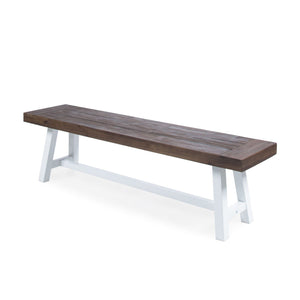 Tranquilizer Outdoor Acacia Wood Bench with Slat Panel Design