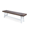Tranquilizer Outdoor Acacia Wood Bench with Slat Panel Design