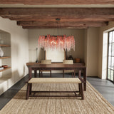 Meridian Extendable Solid Wood & Rattan Dining Set