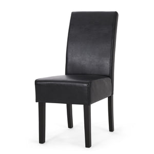 Contemporary Dining Chair With Rubberwood Legs (Set of 2)