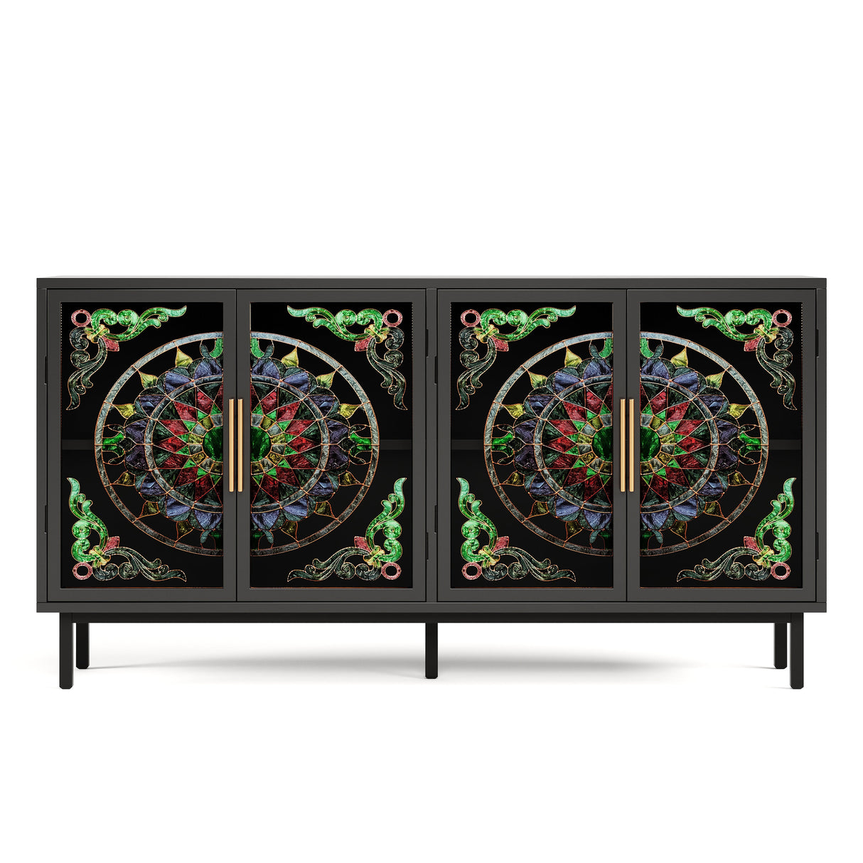 Decorative Cabinet with 4 Doors