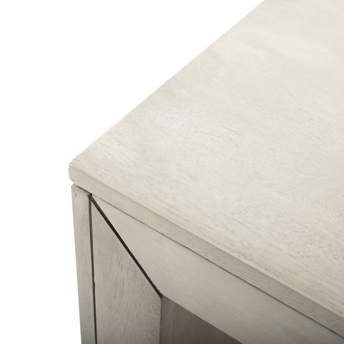 Acacia Wood Dining Bench with Farmhouse Style - Gray