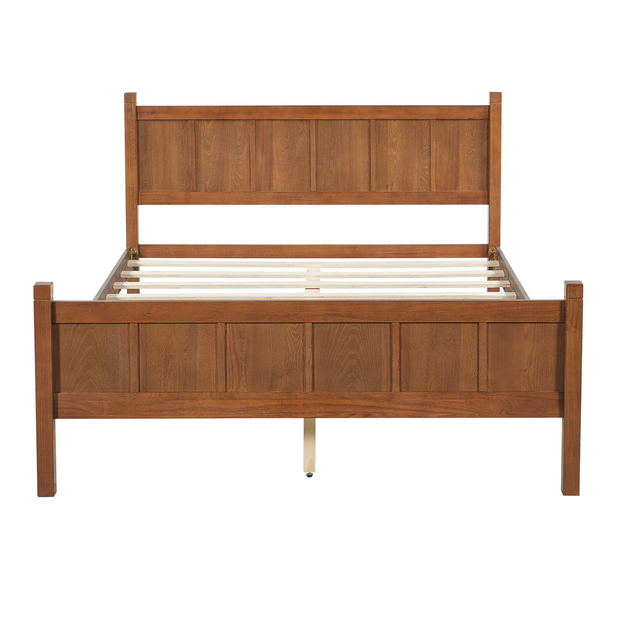 Queen Size Flat Panel Bed with Headboard & Footboard