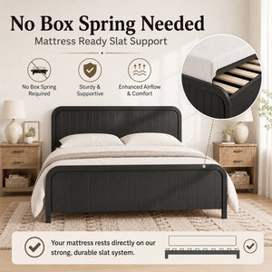 King Bed Frame with Headboard