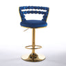 Modern Bar Chair With Iron Tube Legs, Soft Cushions And Comfortable Backrest (Set of 2)