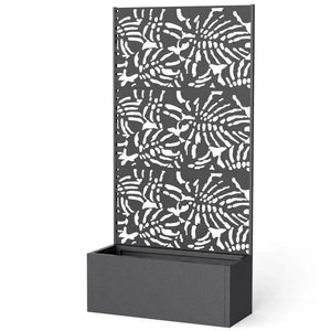 Trellis Planter with Spacious Metal Box and Efficient Drainage