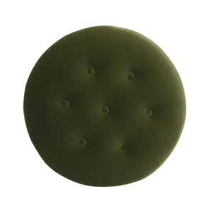 Yolanda 24" Round Upholstered Accent Ottoman