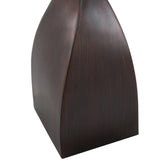 Curvo 2-Piece Copper Bronze Polyresin Table Lamps with Linen Shade