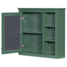 Wall Mounted Medicine Cabinet with Mirror and 3 Open Shelves - Multiple Colors