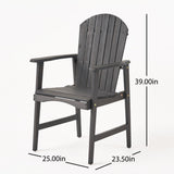 Acacia Adirondack Dining Chairs- Set of 2
