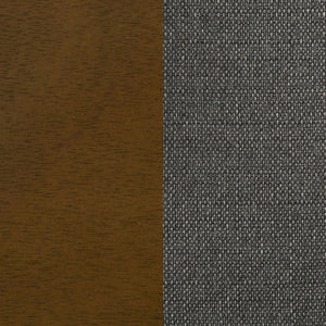 Upholstered Dining Bench - Brown / Gray