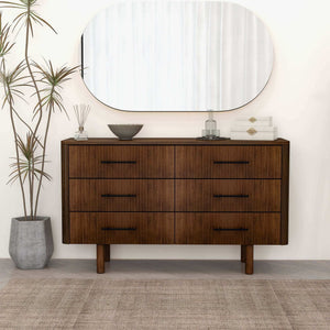 Logan - Dresser With 6 Drawers - Brown