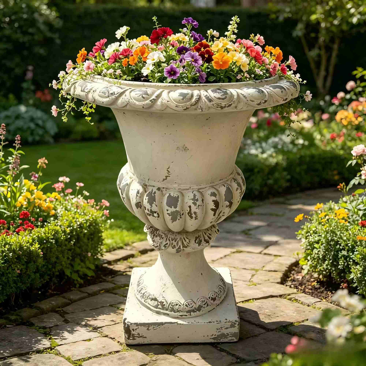 MGO Garden Planter in Antique White