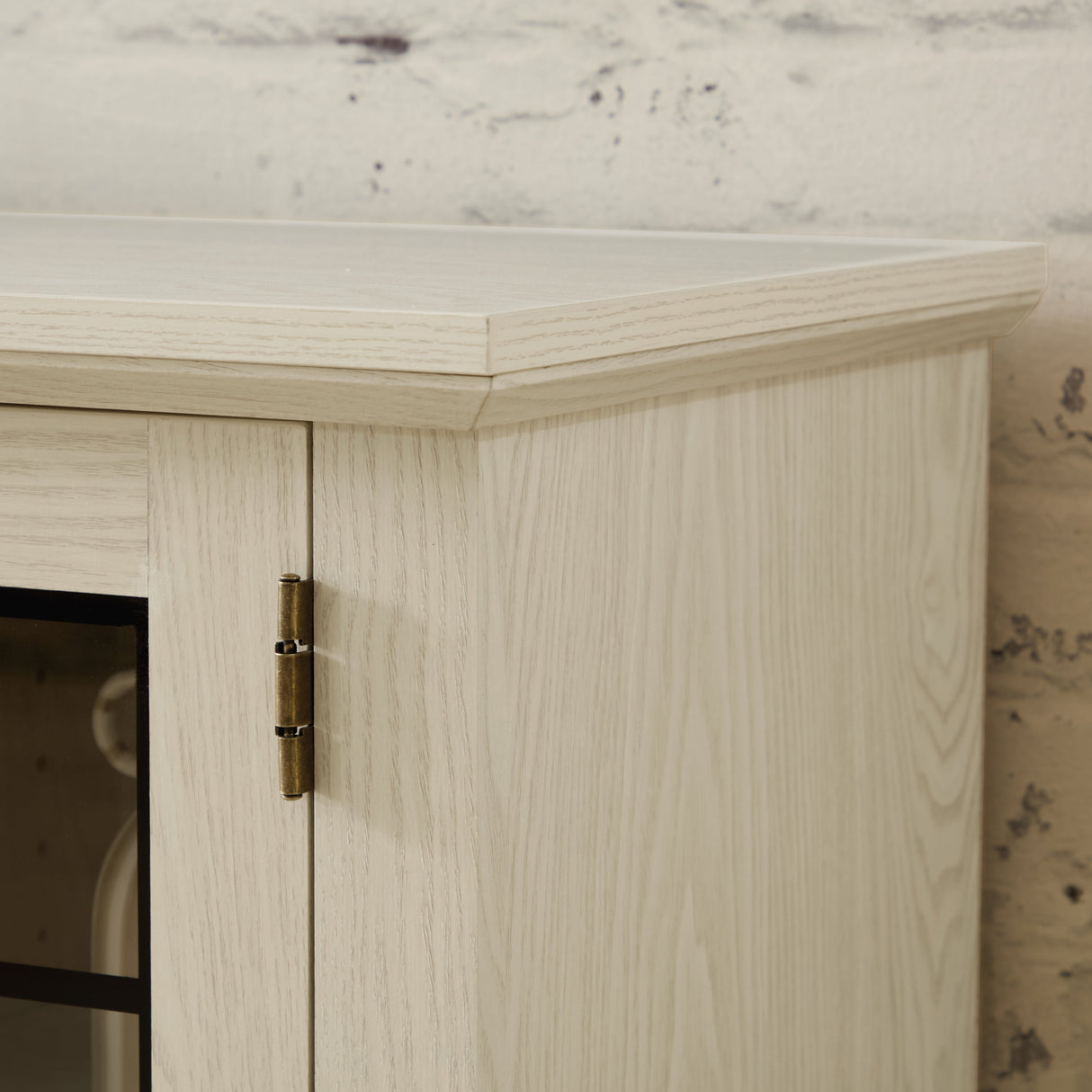 58" Modern TV Stand with Electric Fireplace and Storage